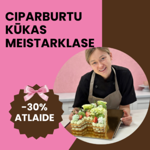 Ciparburtu kūkas Meistarklase