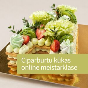 Ciparburtu kūkas online meistarklase