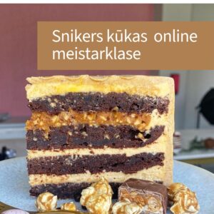 Snikers kūkas online meistarklase